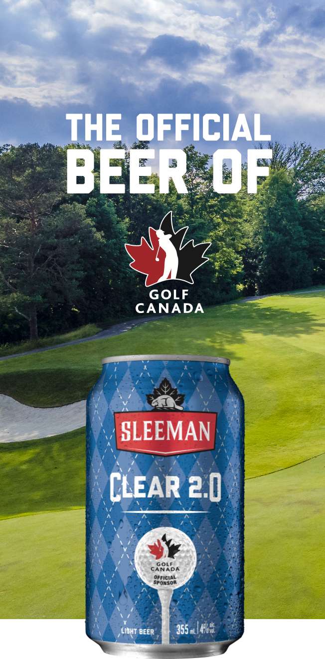 The offical beer of Golf Canada.